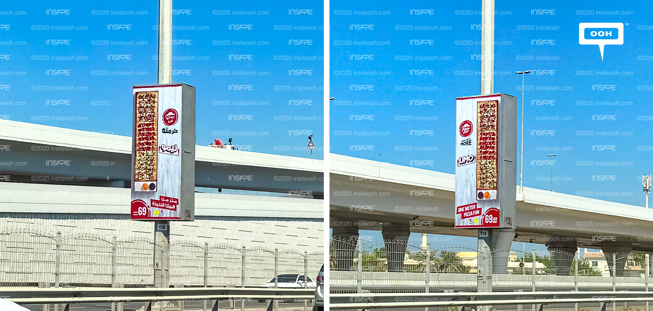 Pizza Hut offers “One meter pizza fun” on Dubai’s billboards with Limo Box INSITE OOH Media